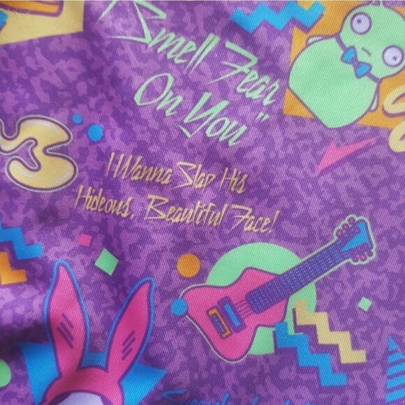 Bobs Burgers Purple Loot Crate Exlusive Leggings Purple Multicolor Size Medium - Picture 6 of 7